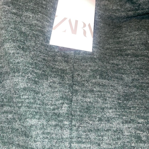 NWT Mock Neck Green Sweater Dress - Picture 2 of 3